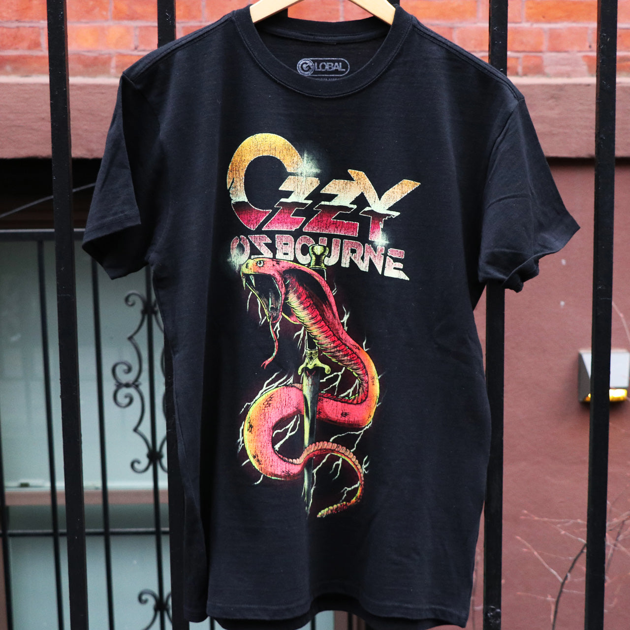 thumbnail image 2 of Ozzy Osbourne 'Vintage Snake' Black T-Shirt – Men's Short Sleeve, Official Tag, Brand New 2 of 6