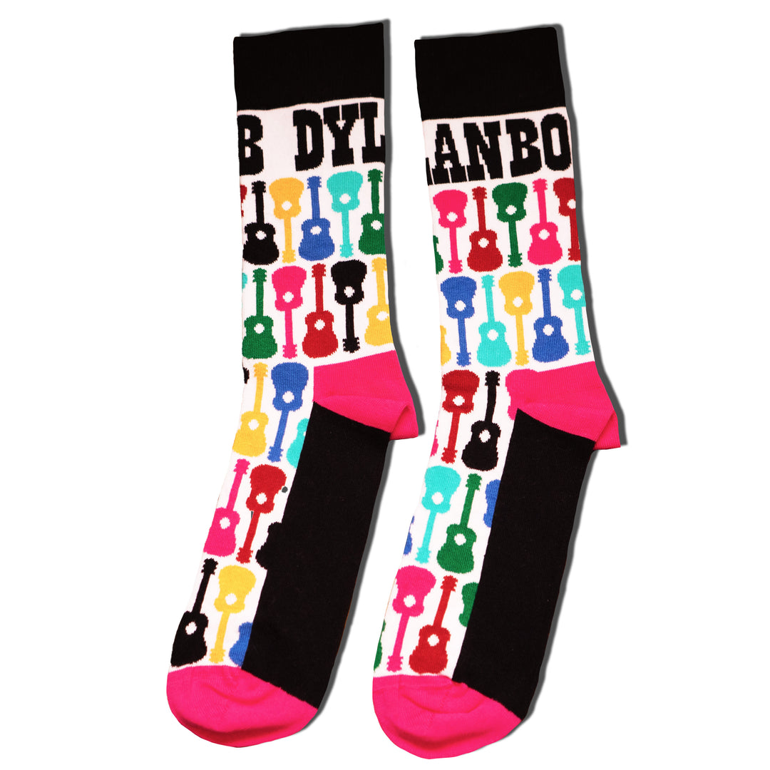 Bob Dylan Guitar Pattern Socks