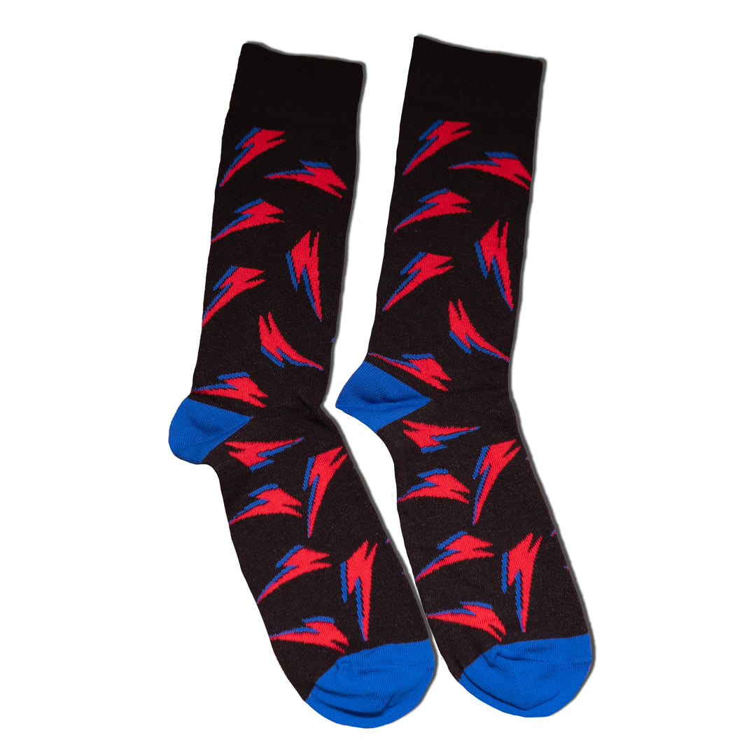 David Bowie Flash Pattern Socks