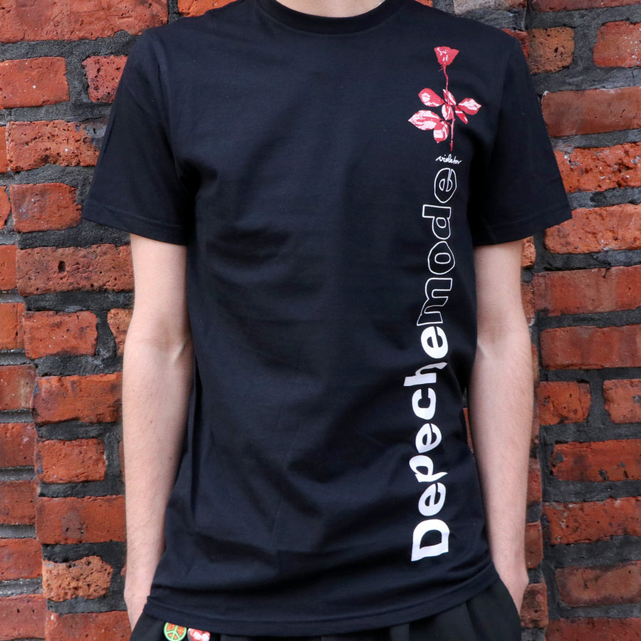 Depeche Mode 'Violator Side Rose' (Noir) T-shirt - NUOVO E UFFICIALE Depeche Mode 'Violator Side Rose' (Noir) T-shirt - NUOVO E UFFICIALE