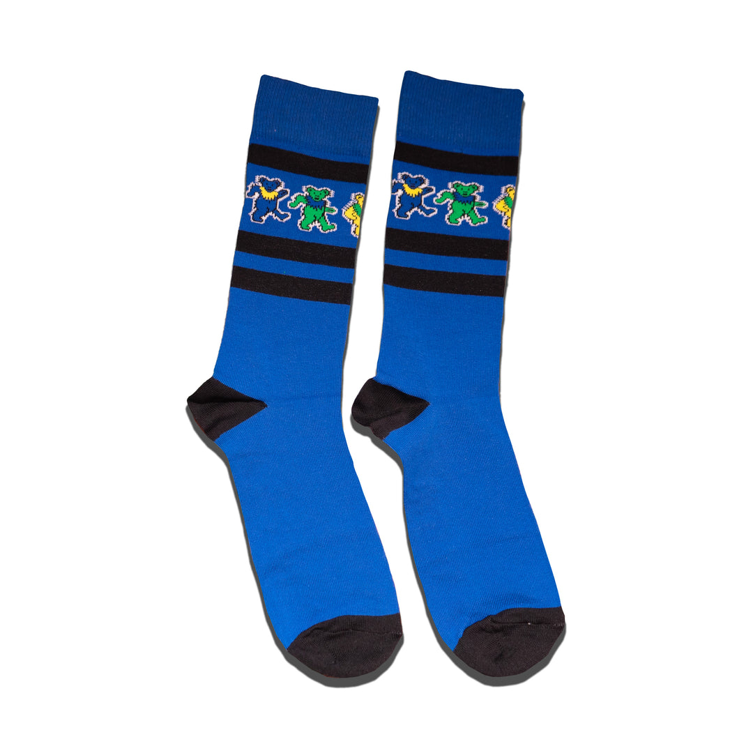 Grateful Dead Bears Stripe Socks