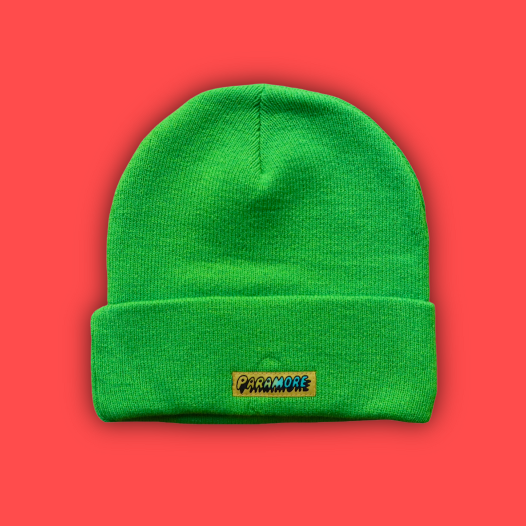 Paramore Logo Green Beanie