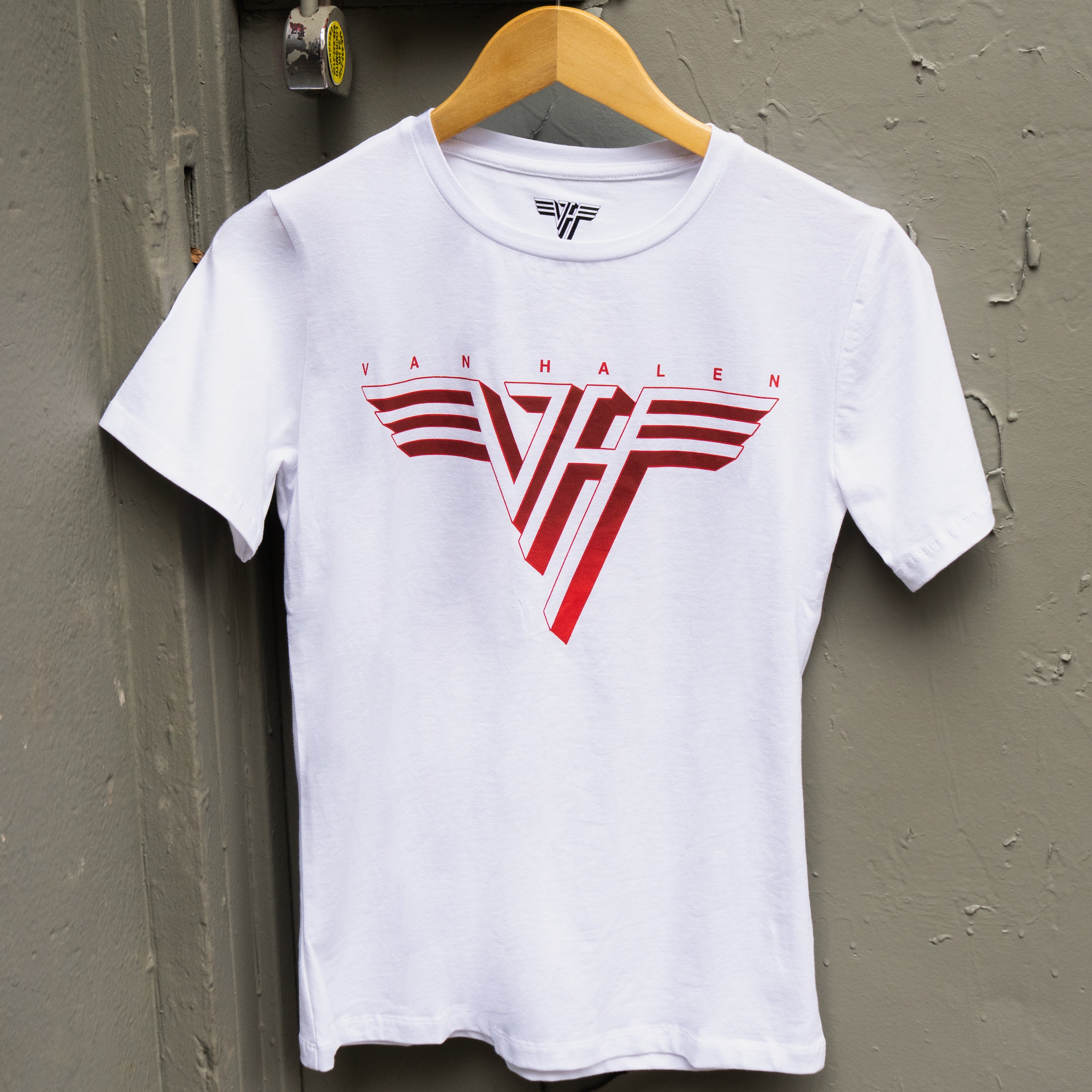 Rock Off Maglietta Unisex Van Halen Logo Rosso Classico Ufficiale