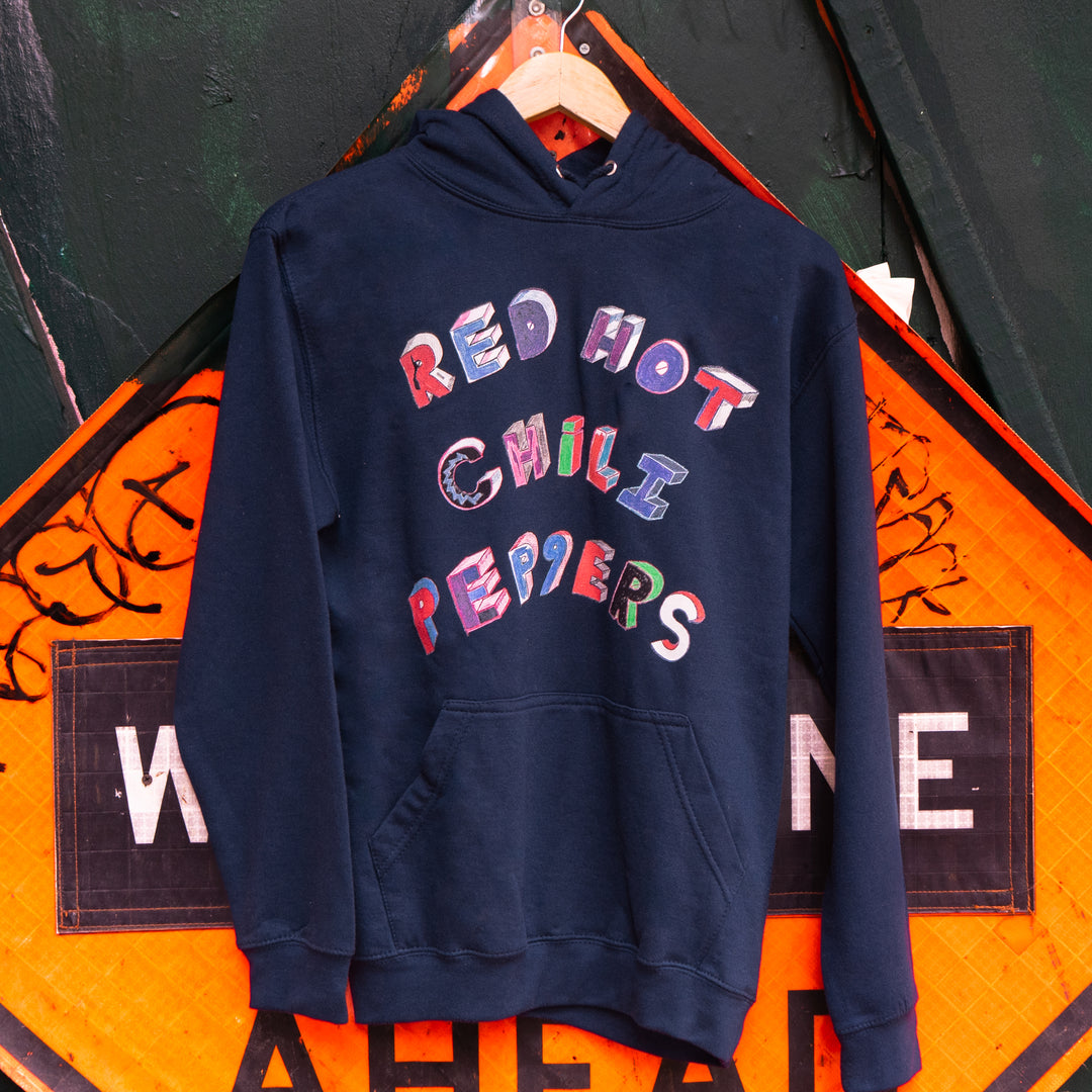 Red Hot Chili Peppers Colorful Navy Hoodie