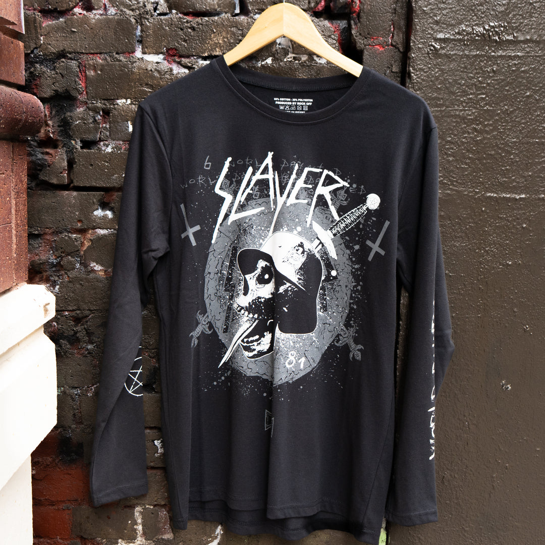 Slayer White Skulls L/S