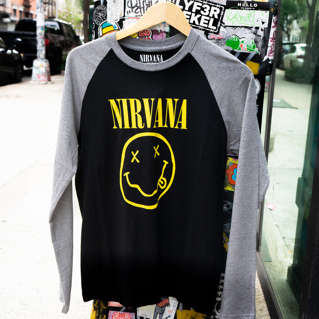 Nirvana Happy Face Raglan
