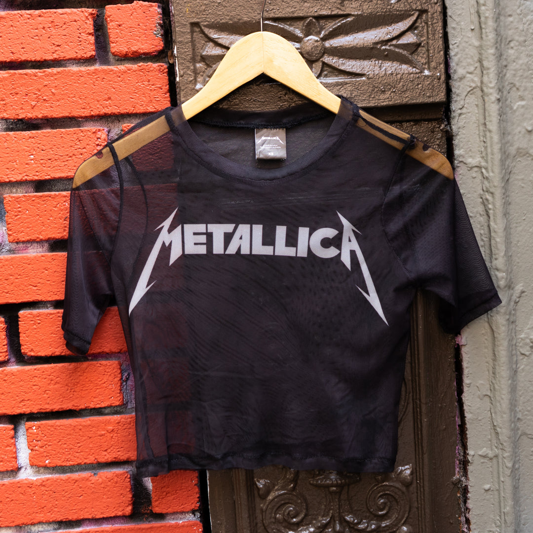 Metallica Logo Mesh Crop