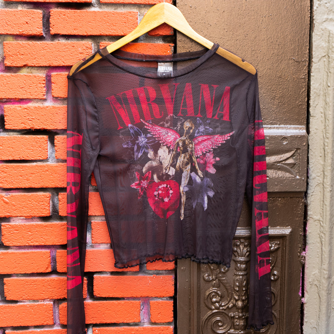 Nirvana In Utero Mesh Crop
